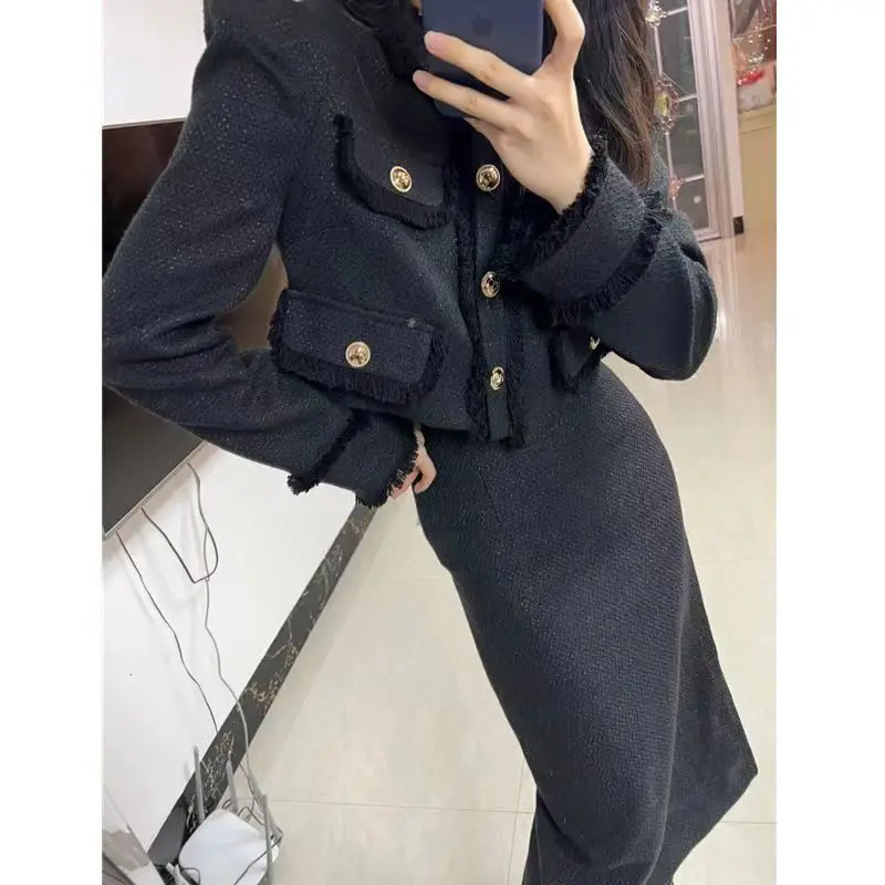 Juspinice Fashion Socialite Short Suit Jacket Slimming Half Skirt Autumn and Winter New Fashion Suit Set Female Clothing
Juspinice Fashion Socialite Short Suit Jacket Slimming Half Skirt Autumn and Winter New Fashion Suit Set Female Clothing