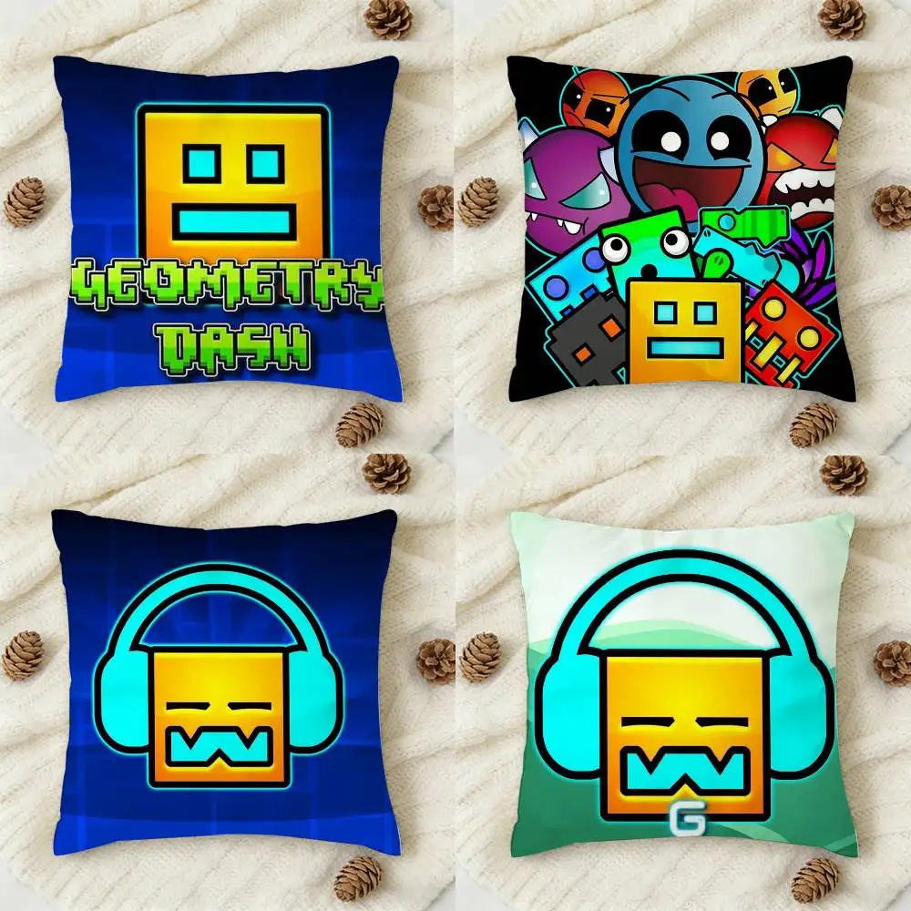MUSIC Game G-Geometry Dash Double-sided Printed Square Decorative Cushion Cover for Sofa Living Room Home Decor
MUSIC Game G-Geometry Dash Double-sided Printed Square Decorative Cushion Cover for Sofa Living Room Home Decor