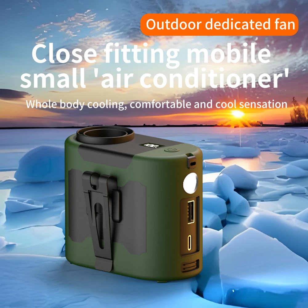 10000mAh Portable Mini Waist Clip Fan USB Rechargeable Hanging Neck Fan with Power Bank LED Light for Outdoor Camping
10000mAh Portable Mini Waist Clip Fan USB Rechargeable Hanging Neck Fan with Power Bank LED Light for Outdoor Camping