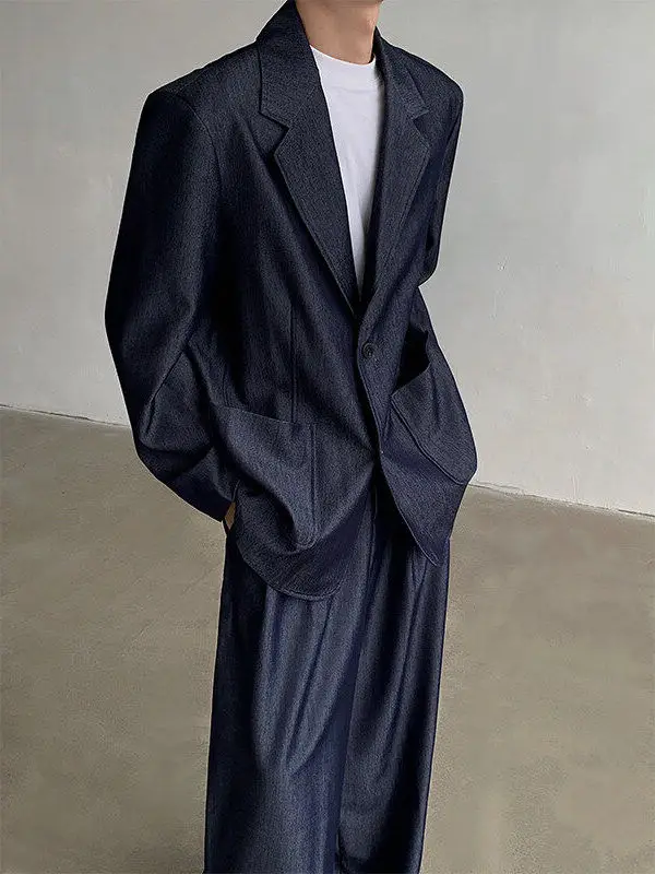 Модный весенний костюм с джинсами: комплект из двух предметов с широкими брюками-палаццо длиной в пол, трендовый, повседневный, из полиэстера.
Модный весенний костюм с джинсами: комплект из двух предметов с широкими брюками-палаццо длиной в пол, трендовый, повседневный, из полиэстера.