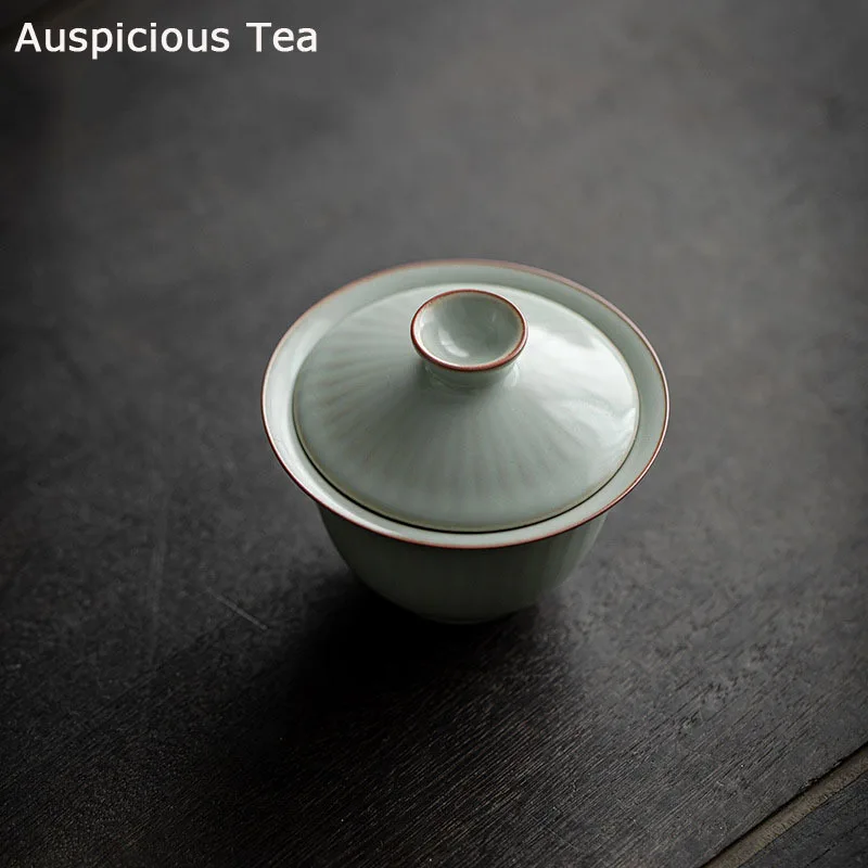 100ml Tianqing Ru Kiln Ceramics Ercai Tea GaiWan Handmade Household Puer Kung Fu Tea Set Tea Ceremony Drinkware Accessories Gift
100ml Tianqing Ru Kiln Ceramics Ercai Tea GaiWan Handmade Household Puer Kung Fu Tea Set Tea Ceremony Drinkware Accessories Gift