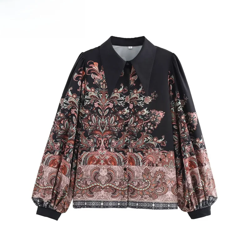 ZBZR Ele Floral Print Long Sve irt Women's Faion Design Summer New Sle Polyester Fiber Commute Loose Fit irt
ZBZR Ele Floral Print Long Sve irt Women's Faion Design Summer New Sle Polyester Fiber Commute Loose Fit irt