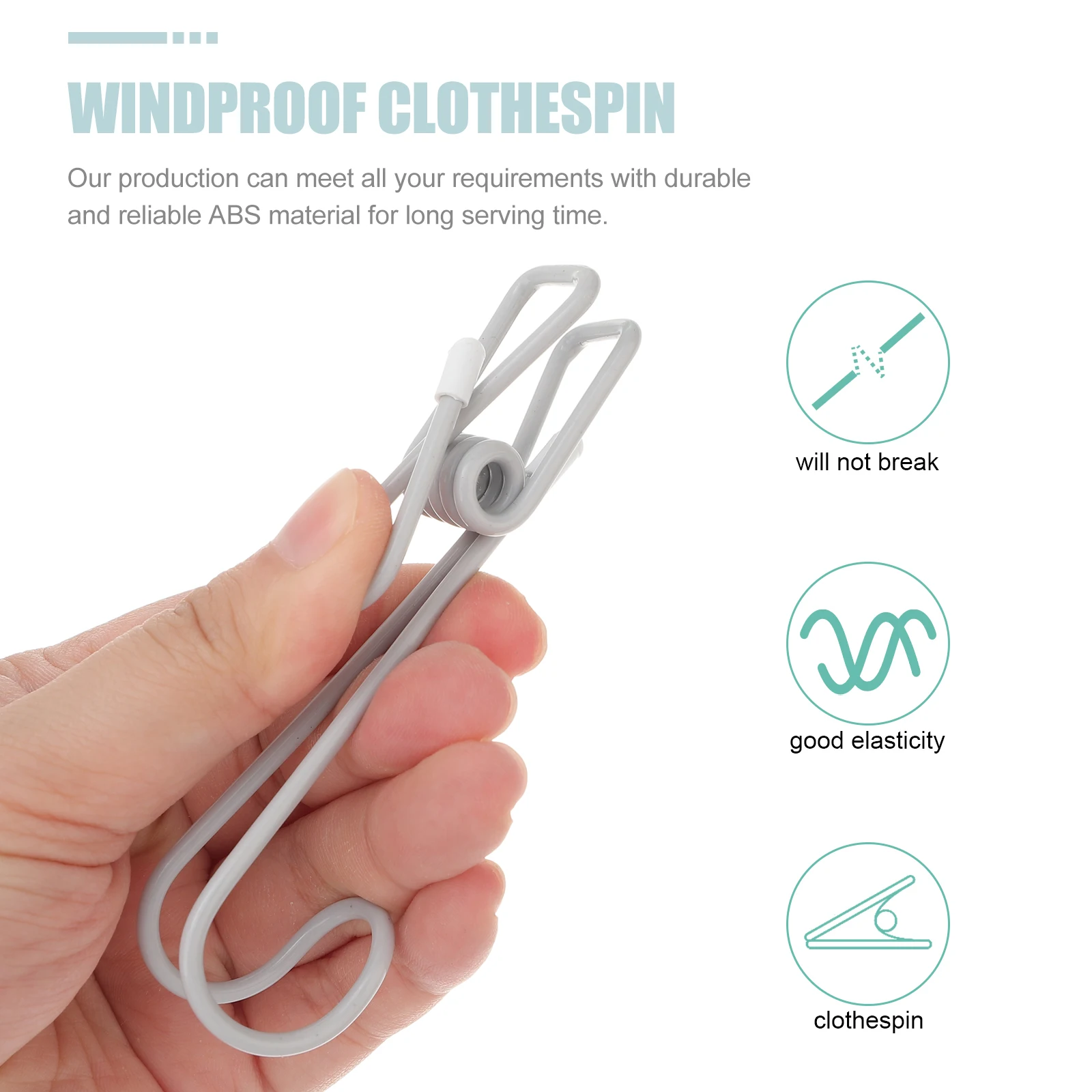 6Pcs Portable Windproof Clothespins Clothes Fixing Clips Plastic Household Quilt Clips for Clothes Drying 
6Pcs Portable Windproof Clothespins Clothes Fixing Clips Plastic Household Quilt Clips for Clothes Drying