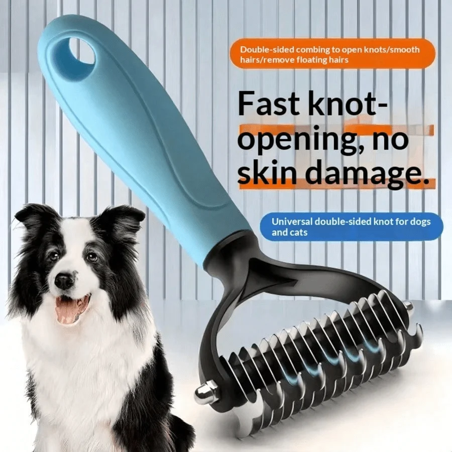 1pc Pet Brush - Effectively Reduces Shedding For Short, Medium And Long Haired Pets - Gentle Deshedding Tool, Suitable For Dogs
1pc Pet Brush - Effectively Reduces Shedding For Short, Medium And Long Haired Pets - Gentle Deshedding Tool, Suitable For Dogs