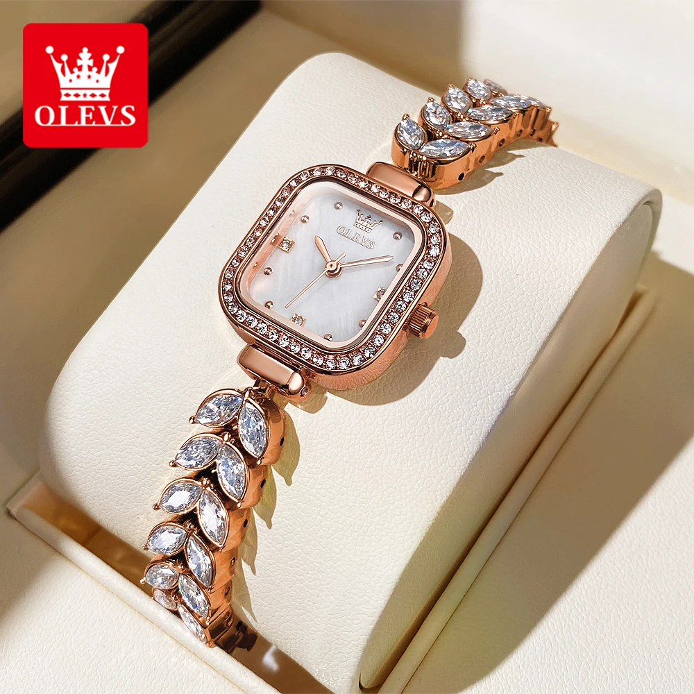 OLEVS 9987 Original Quartz Women Watch Top Luxury Mermaid Diamond Watch Stainless Steel Waterproof Clock Elegant Exquisite Watch
OLEVS 9987 Original Quartz Women Watch Top Luxury Mermaid Diamond Watch Stainless Steel Waterproof Clock Elegant Exquisite Watch