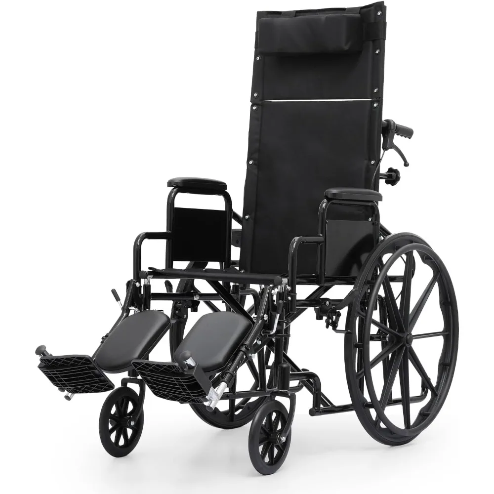 High-Back Foldable Wheelchair for Adults 300-Lbs, Reclining Folding Self-Propelled All-Terrain Heavy-Duty Wheel Chair
High-Back Foldable Wheelchair for Adults 300-Lbs, Reclining Folding Self-Propelled All-Terrain Heavy-Duty Wheel Chair