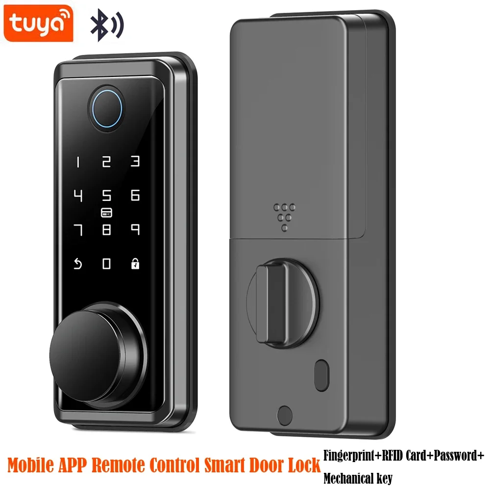 Fingerprint Electronic Door Lock Smart Bluetooth Password Handle Lock Tuya APP Remote Unlock Mechanical Key Entry
Fingerprint Electronic Door Lock Smart Bluetooth Password Handle Lock Tuya APP Remote Unlock Mechanical Key Entry