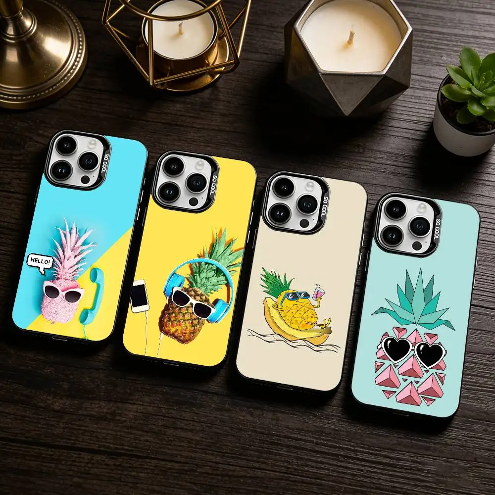 Summer P-Pineapple Phone Case For iPhone 17,16,15,14,13,12,11 Plus,Pro Max,XS,Colored silver phone case
Summer P-Pineapple Phone Case For iPhone 17,16,15,14,13,12,11 Plus,Pro Max,XS,Colored silver phone case