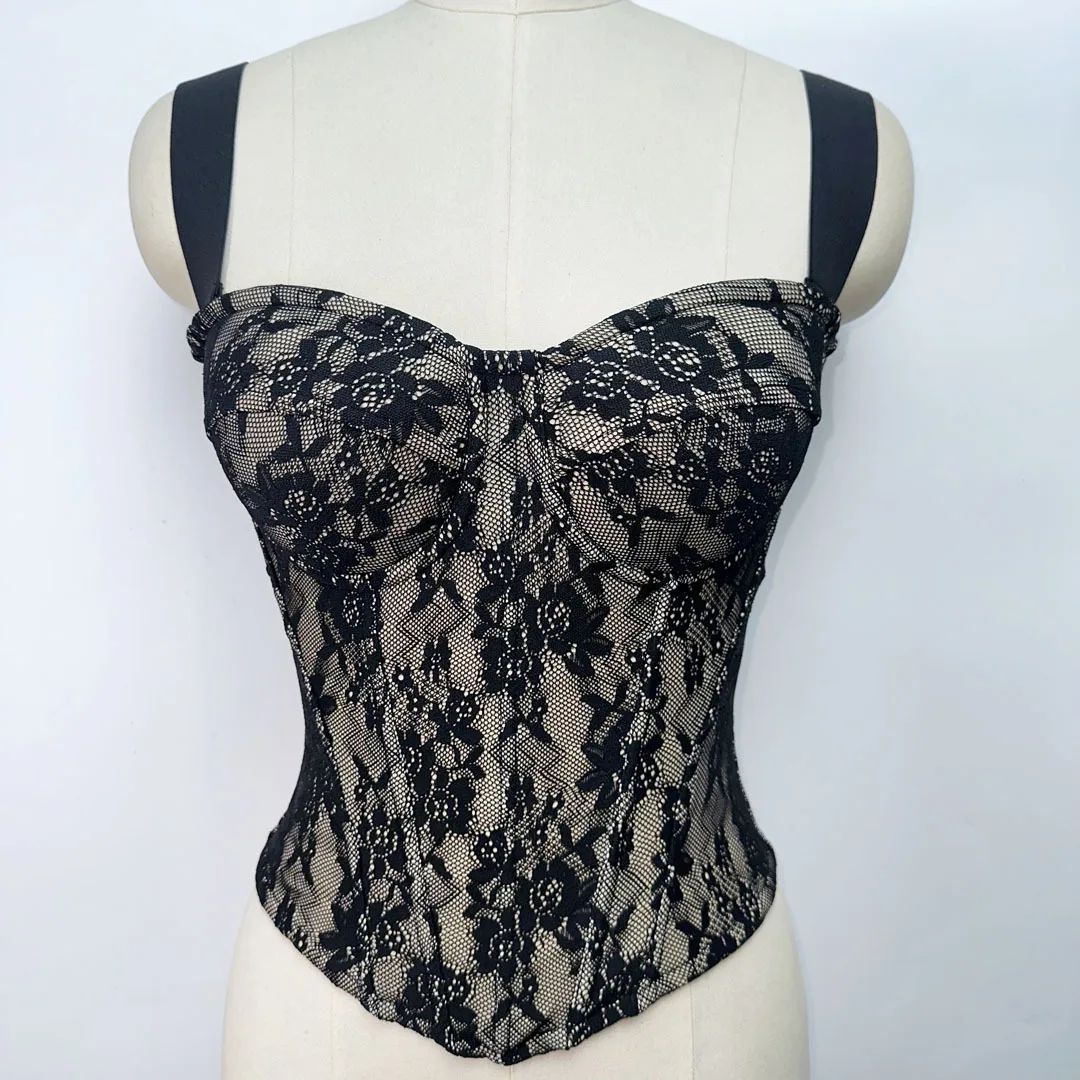 Lace Trim Latex Cotton Bra Inserts Shapewear Bodysuit Waist Cincher Full Cup Fishbone Design Top for Evening Gown
Lace Trim Latex Cotton Bra Inserts Shapewear Bodysuit Waist Cincher Full Cup Fishbone Design Top for Evening Gown