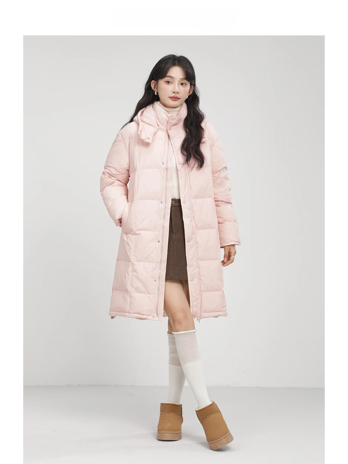 Thickened down Jacket Women's Mid-Length Hooded Coat Spring Autumn Winter Quilted Jacket Stylish Versatile Commute Style
Thickened down Jacket Women's Mid-Length Hooded Coat Spring Autumn Winter Quilted Jacket Stylish Versatile Commute Style