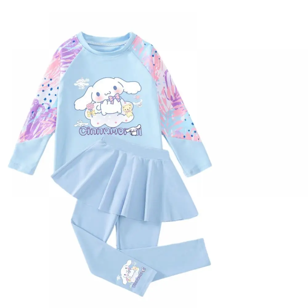 Детский купальник Sanrios для девочек Cinnamoroll с героями мультфильмов для отдыха, длинные брюки с разрезом и длинными рукавами, быстросохнущие купальники, милая пляжная одежда
Детский купальник Sanrios для девочек Cinnamoroll с героями мультфильмов для отдыха, длинные брюки с разрезом и длинными рукавами, быстросохнущие купальники, милая пляжная одежда