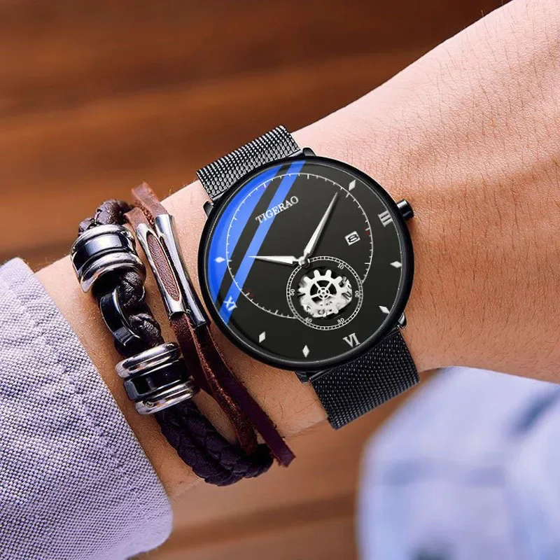 2024 Luxury Watches Men Student Campus Leisure Sports Waterproof Watch Stainless Steel Gear Rotation Quartz Watch Reloj Hombre
2024 Luxury Watches Men Student Campus Leisure Sports Waterproof Watch Stainless Steel Gear Rotation Quartz Watch Reloj Hombre
