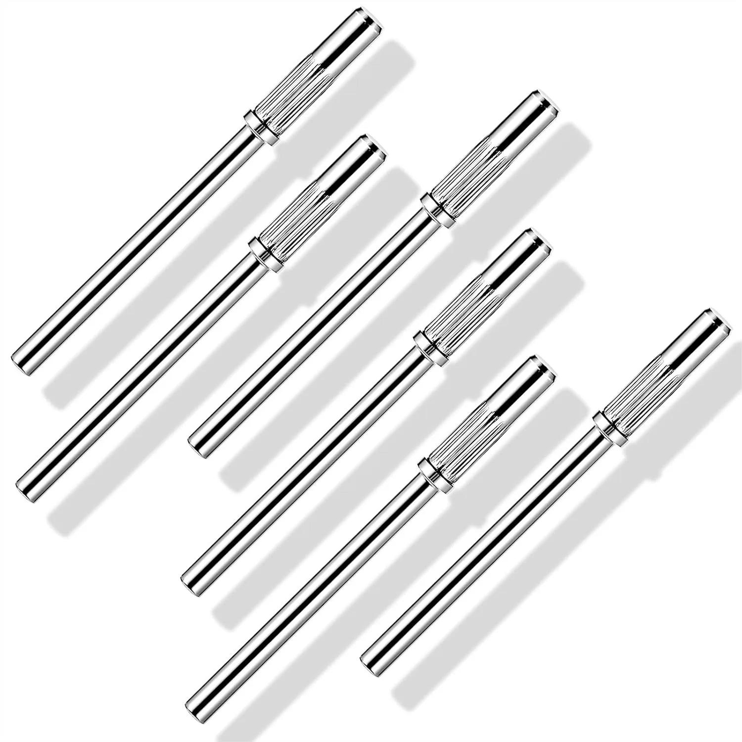 6Pcs Mandrel Bits for Small Sanding Bands, 3.1mm 3/32 Shank Nail Drill Bits for Electric File Machine, Acrylic Nails Manicure
6Pcs Mandrel Bits for Small Sanding Bands, 3.1mm 3/32 Shank Nail Drill Bits for Electric File Machine, Acrylic Nails Manicure