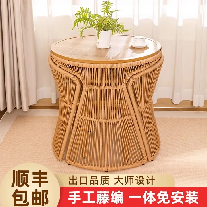 Balcony table and chair combination small coffee table modern simple indoor leisure can store rattan tables and chairs, Alice [i
Balcony table and chair combination small coffee table modern simple indoor leisure can store rattan tables and chairs, Alice [i