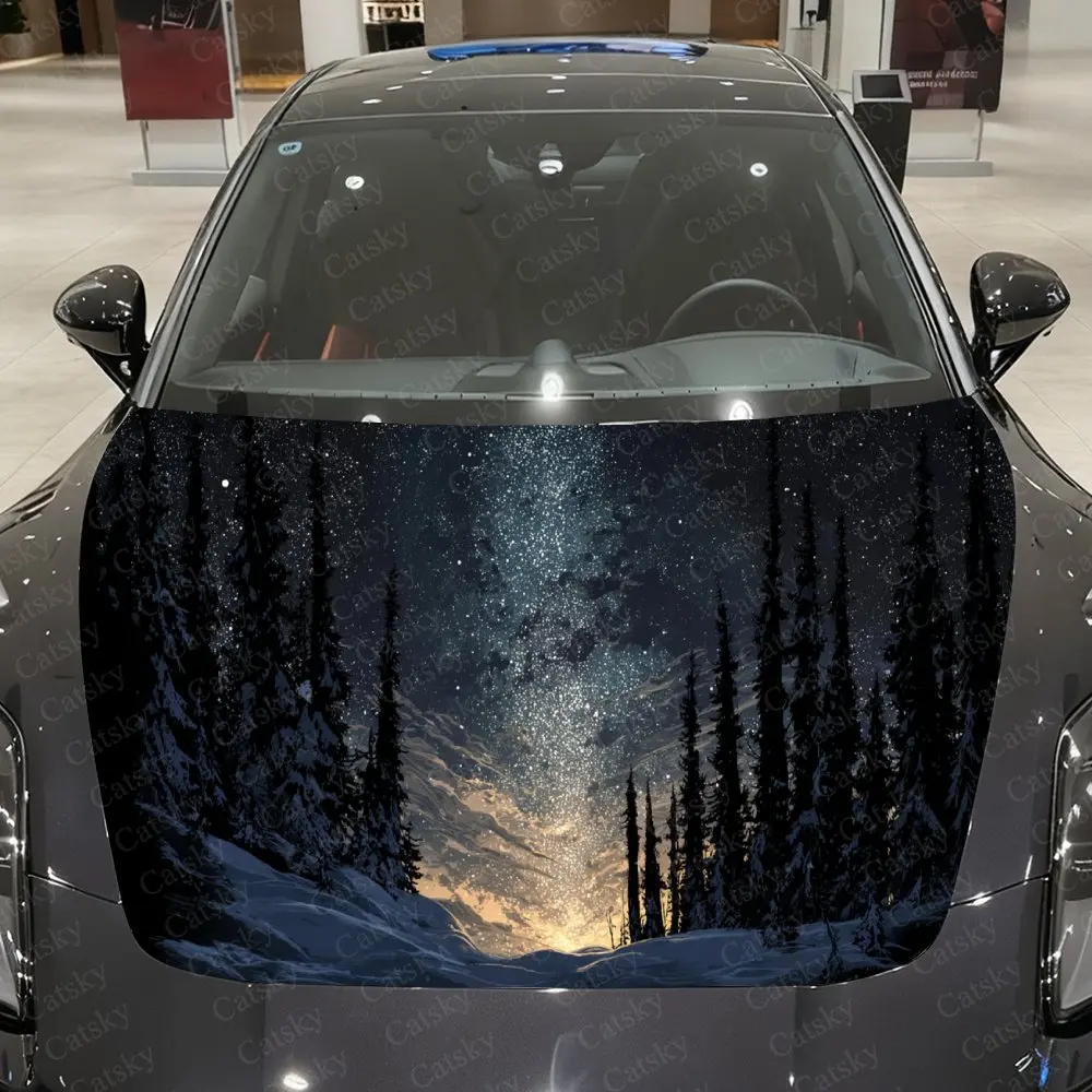 Виниловая пленка для автомобиля с изображением холодной ночи, заснеженного леса и звездной галактики, водонепроницаемая наклейка на капот автомобиля из ПВХ, самоклеящиеся устойчивые к царапинам наклейки
Виниловая пленка для автомобиля с изображением холодной ночи, заснеженного леса и звездной галактики, водонепроницаемая наклейка на капот автомобиля из ПВХ, самоклеящиеся устойчивые к царапинам наклейки