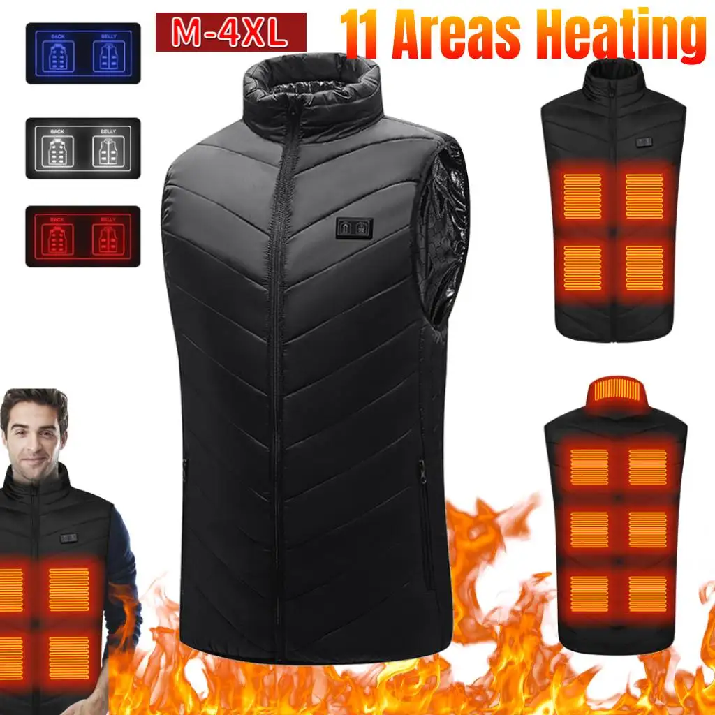 11Areas Heated Vest Motorcycle Rider Vest Stand Collar Electric Heated Jackets Men Women Sportswear USB Heating Vest for Fishing
11Areas Heated Vest Motorcycle Rider Vest Stand Collar Electric Heated Jackets Men Women Sportswear USB Heating Vest for Fishing