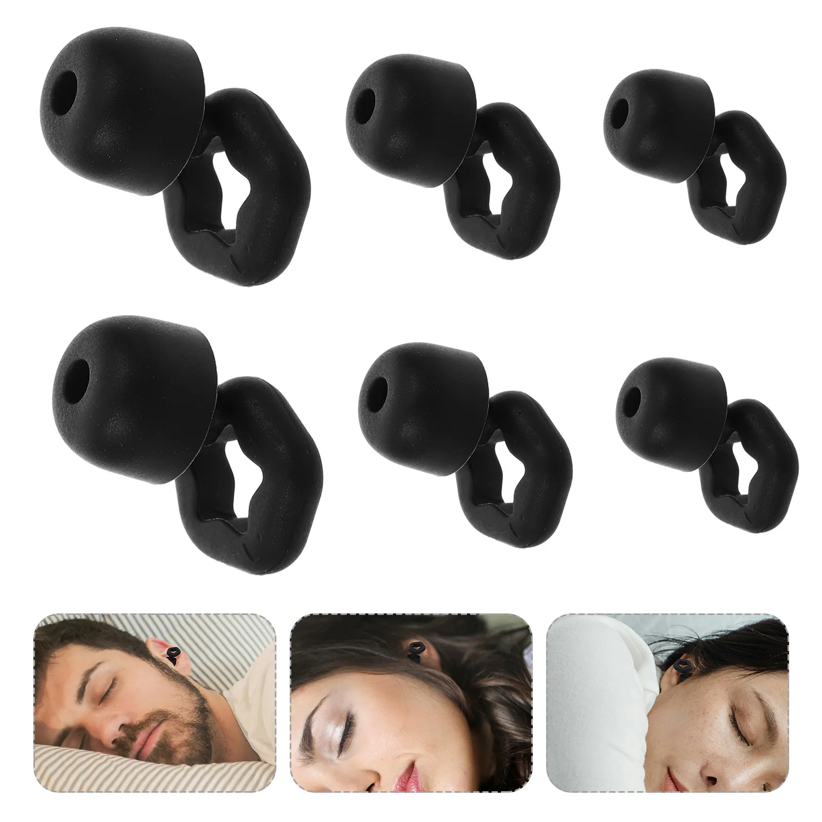 3Pairs Noise Reduction Earplugs Soft Silicone Reusable Ear Plugs for Sleeping Travel Focus Sound Insulation Concert Work
3Pairs Noise Reduction Earplugs Soft Silicone Reusable Ear Plugs for Sleeping Travel Focus Sound Insulation Concert Work