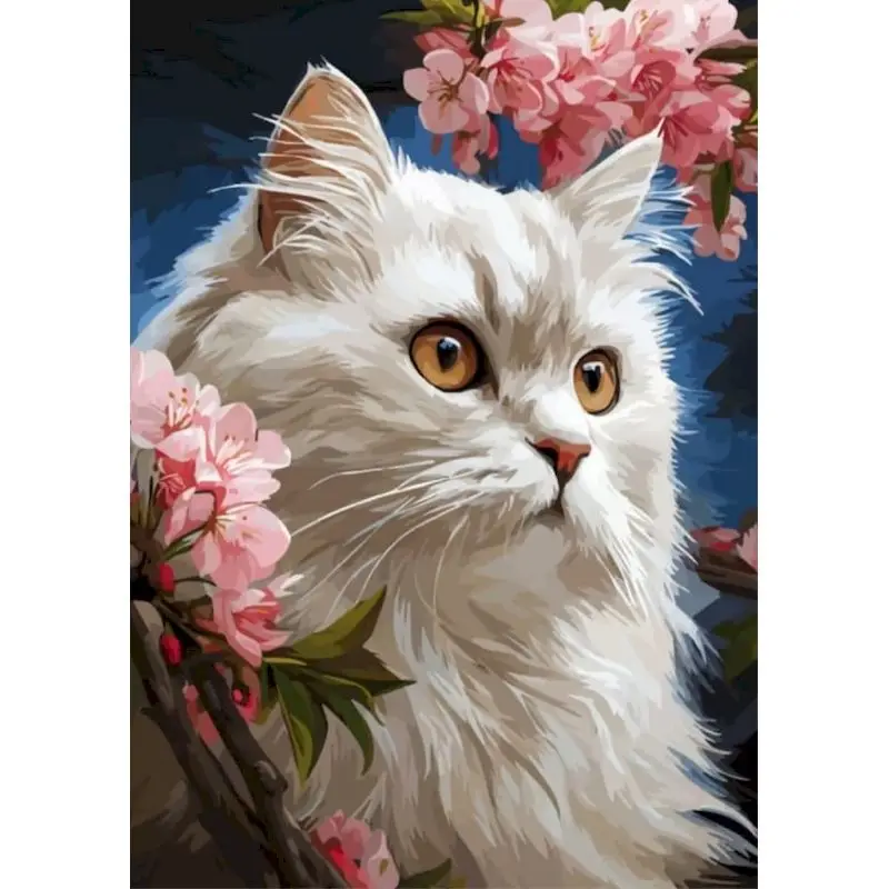 DIY Paint By Number Kits White Cat Cherry Blossoms Drawing On Canvas Painting By Numbers Animal Hand Painted Art Gift Home Decor
DIY Paint By Number Kits White Cat Cherry Blossoms Drawing On Canvas Painting By Numbers Animal Hand Painted Art Gift Home Decor