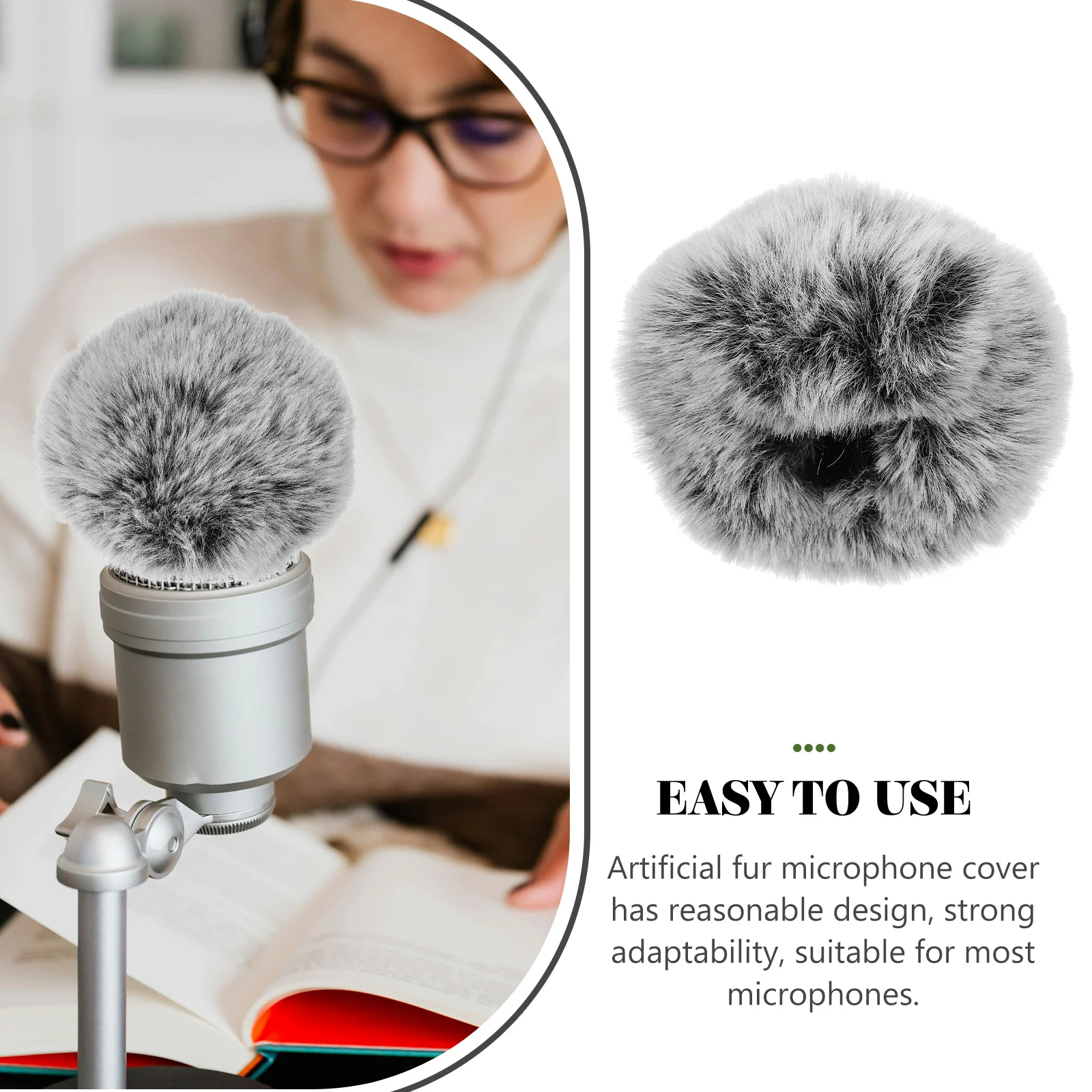 Microphone Windproof Artificial Mic Replacement Washable Reusable For Most Mics Live Streaming Mic Cover
Microphone Windproof Artificial Mic Replacement Washable Reusable For Most Mics Live Streaming Mic Cover