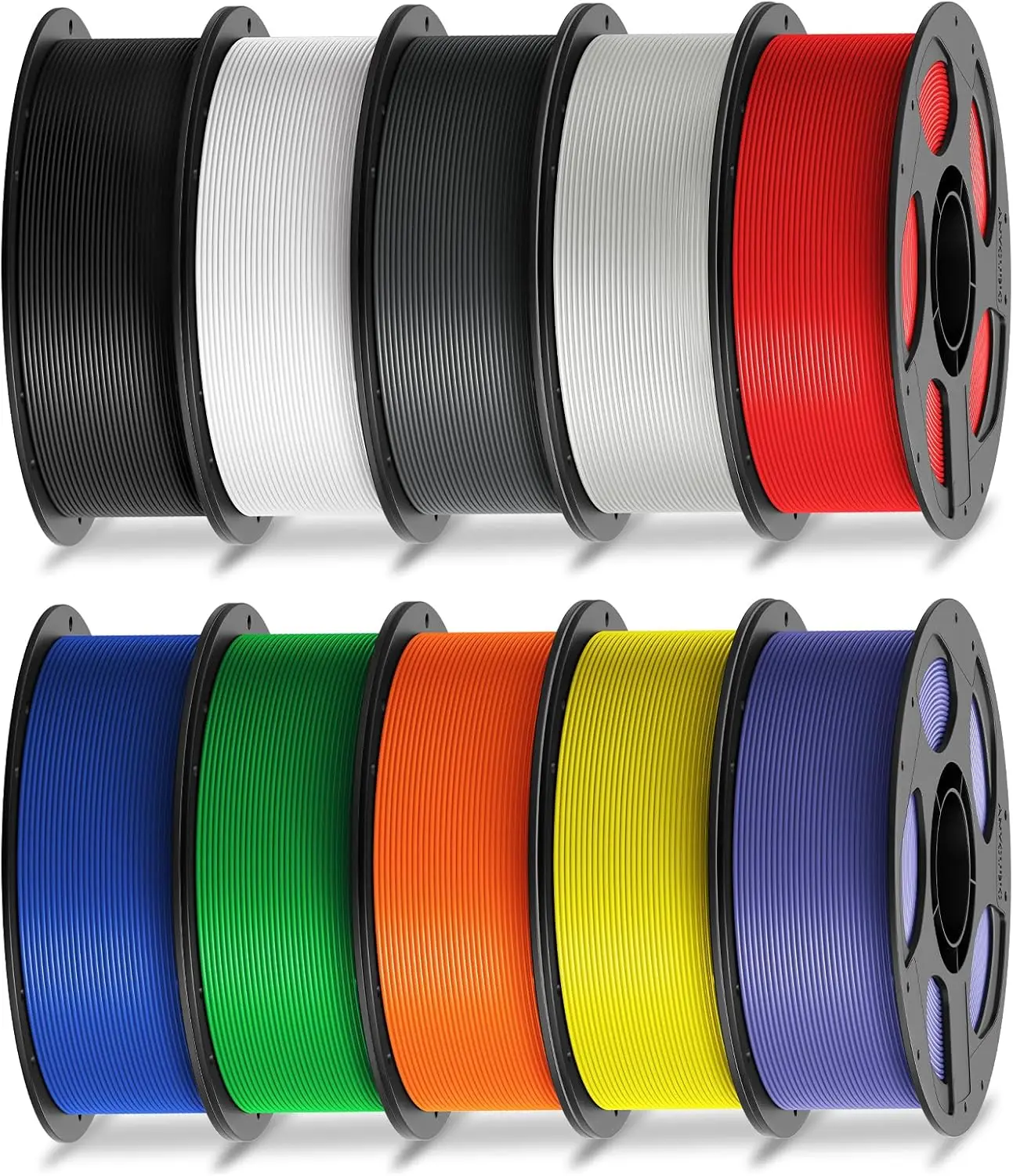 PLA Filament 1.75mm Bundle 10KG, Dimensional Accuracy +/- 0.02mm, 12 Colors Spools for 3D Printer
PLA Filament 1.75mm Bundle 10KG, Dimensional Accuracy +/- 0.02mm, 12 Colors Spools for 3D Printer
