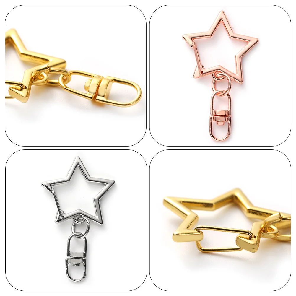 60pcs Zinc Alloy Key Pendants Star Design Keychain Buckles Durable Swivel Snap Clasp Replacement Jewelry Accessories Hardware
60pcs Zinc Alloy Key Pendants Star Design Keychain Buckles Durable Swivel Snap Clasp Replacement Jewelry Accessories Hardware