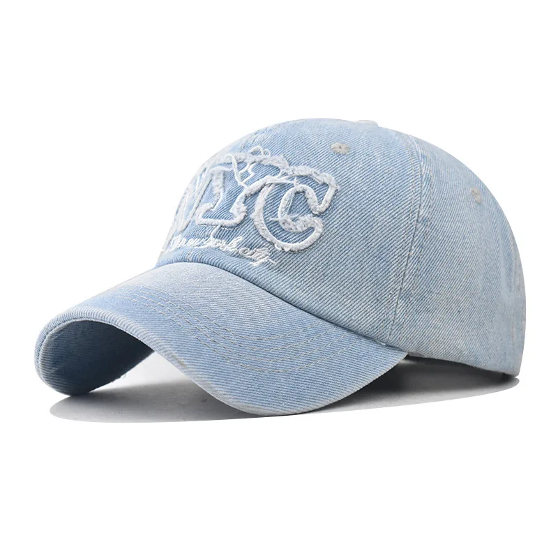 Korean Style Washed Vintage NYC Letter Embroidered Baseball Cap For Men And Women Spring Summer Autumn Personalized Sunshade
Korean Style Washed Vintage NYC Letter Embroidered Baseball Cap For Men And Women Spring Summer Autumn Personalized Sunshade