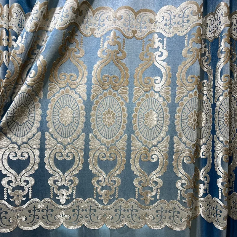 New Blue Hollow Window Screen Velvet Curtains for Living Room Bedroom French Window Balcony Window Villa Customization Valance
New Blue Hollow Window Screen Velvet Curtains for Living Room Bedroom French Window Balcony Window Villa Customization Valance