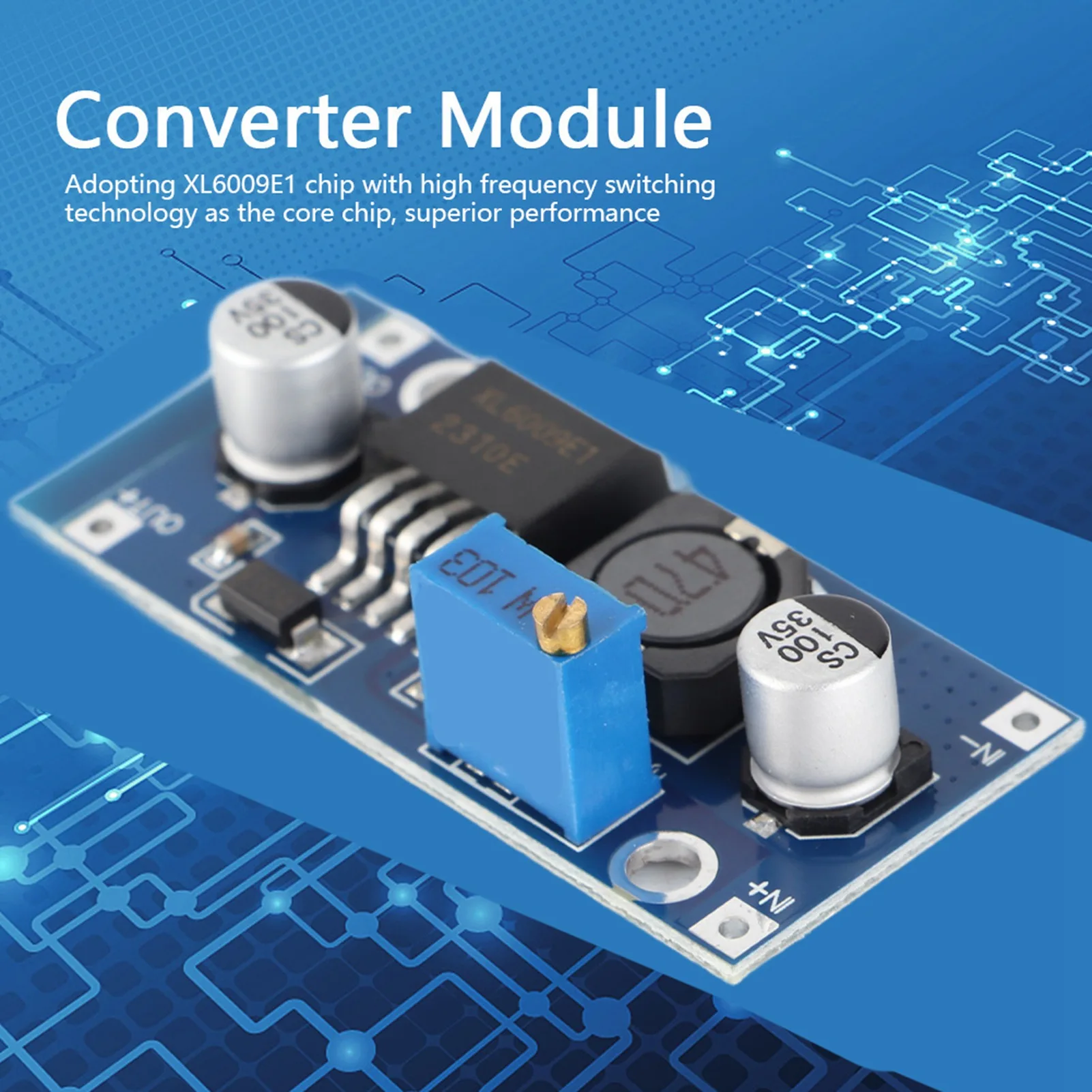 ‑ Step up Converter Module XL6009E1 ‑ Step Up Power Boost Voltage Converter Module
‑ Step up Converter Module XL6009E1 ‑ Step Up Power Boost Voltage Converter Module