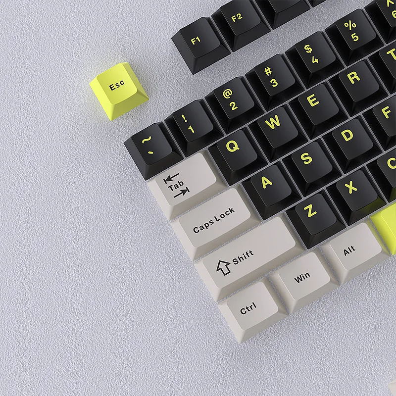 Spot cross-border black-gray-green mechanical keyboard keycap Sanpin PBT small full set of customized two-color
Spot cross-border black-gray-green mechanical keyboard keycap Sanpin PBT small full set of customized two-color