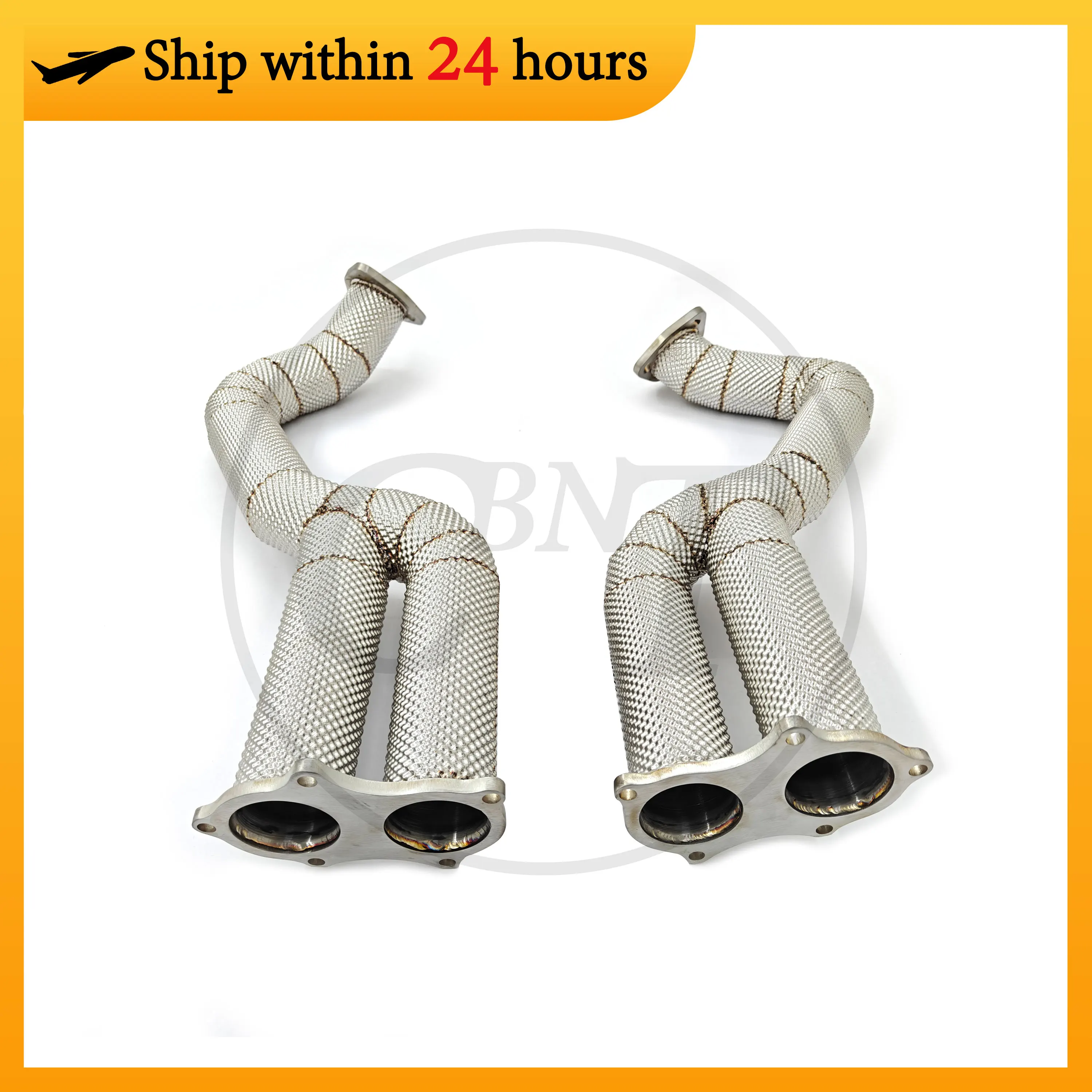 CBNT Free Flow Downpipe with Heat Shield for Porsche 718 Cayman GT4/Spyder/GTS 4.0L High Performance SS304 Exhaust Header
CBNT Free Flow Downpipe with Heat Shield for Porsche 718 Cayman GT4/Spyder/GTS 4.0L High Performance SS304 Exhaust Header