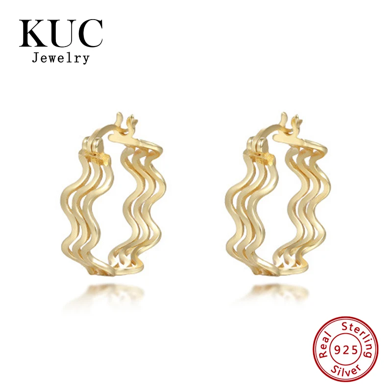 Fine Fashion Jewelry Light Luxury 925 Sterling Silver 18k Gold Plated Mobius Hollow Out Wavy Line Hoop Earrings
Fine Fashion Jewelry Light Luxury 925 Sterling Silver 18k Gold Plated Mobius Hollow Out Wavy Line Hoop Earrings