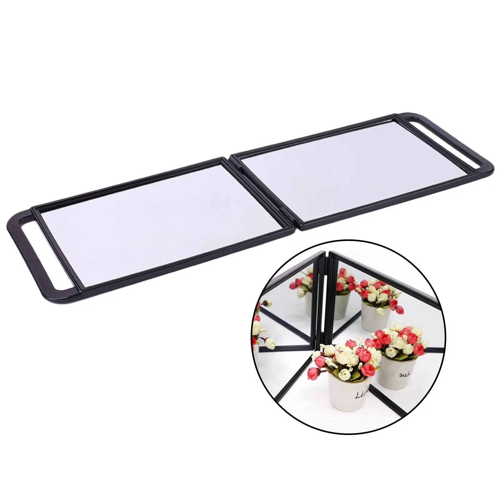 Foldable Double Sided Rectangle Shaped Mirror, Provides A Wide-Angle View for
Foldable Double Sided Rectangle Shaped Mirror, Provides A Wide-Angle View for