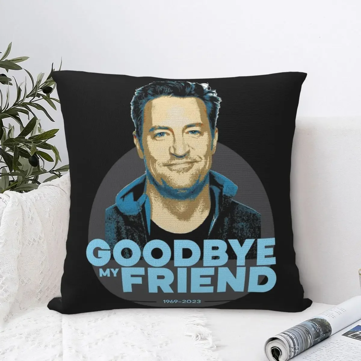 Goodbye My Friends Matthew Perry Square Pillow Cases Cushion Cover Vintage Zipper Decorative Pillowcase for Sofa x
Goodbye My Friends Matthew Perry Square Pillow Cases Cushion Cover Vintage Zipper Decorative Pillowcase for Sofa x