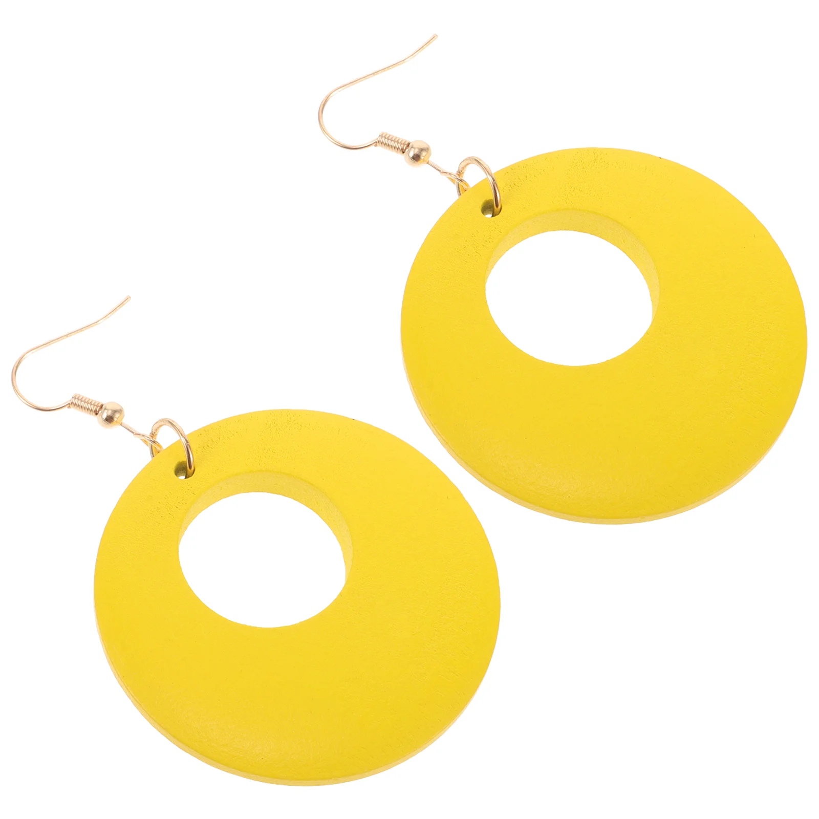 Jewelry Wood Earrings Hoop Dangle Accessories Round Yellow Retro for Women Lightweight Miss
Jewelry Wood Earrings Hoop Dangle Accessories Round Yellow Retro for Women Lightweight Miss