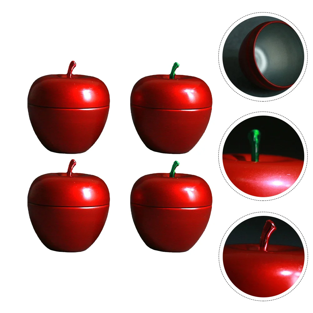 4 Pcs Christmas Apple Jar Candy Shaped Canister Dish Filled Bobbin Apples Cookie Toy
4 Pcs Christmas Apple Jar Candy Shaped Canister Dish Filled Bobbin Apples Cookie Toy