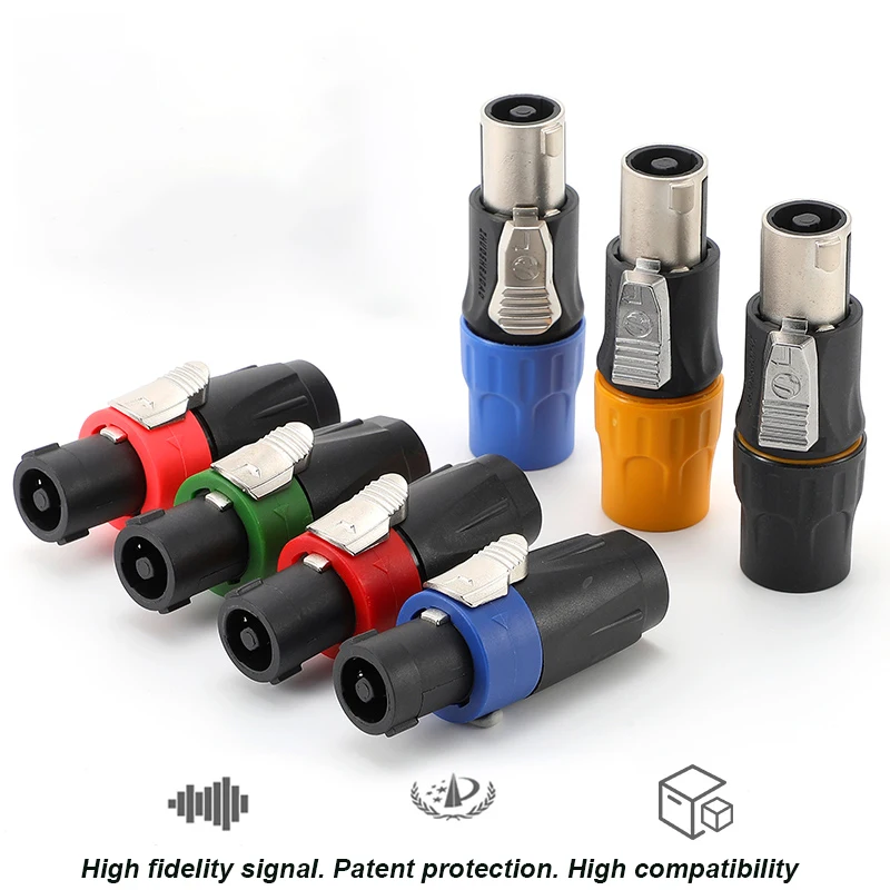 All-Copper Solder-Free 4-8-Core XLR Plug High Fidelity Signal Audio Amplifier Connector AL4FX-A /AL6FC/AL8FC Speaker Plugs
All-Copper Solder-Free 4-8-Core XLR Plug High Fidelity Signal Audio Amplifier Connector AL4FX-A /AL6FC/AL8FC Speaker Plugs