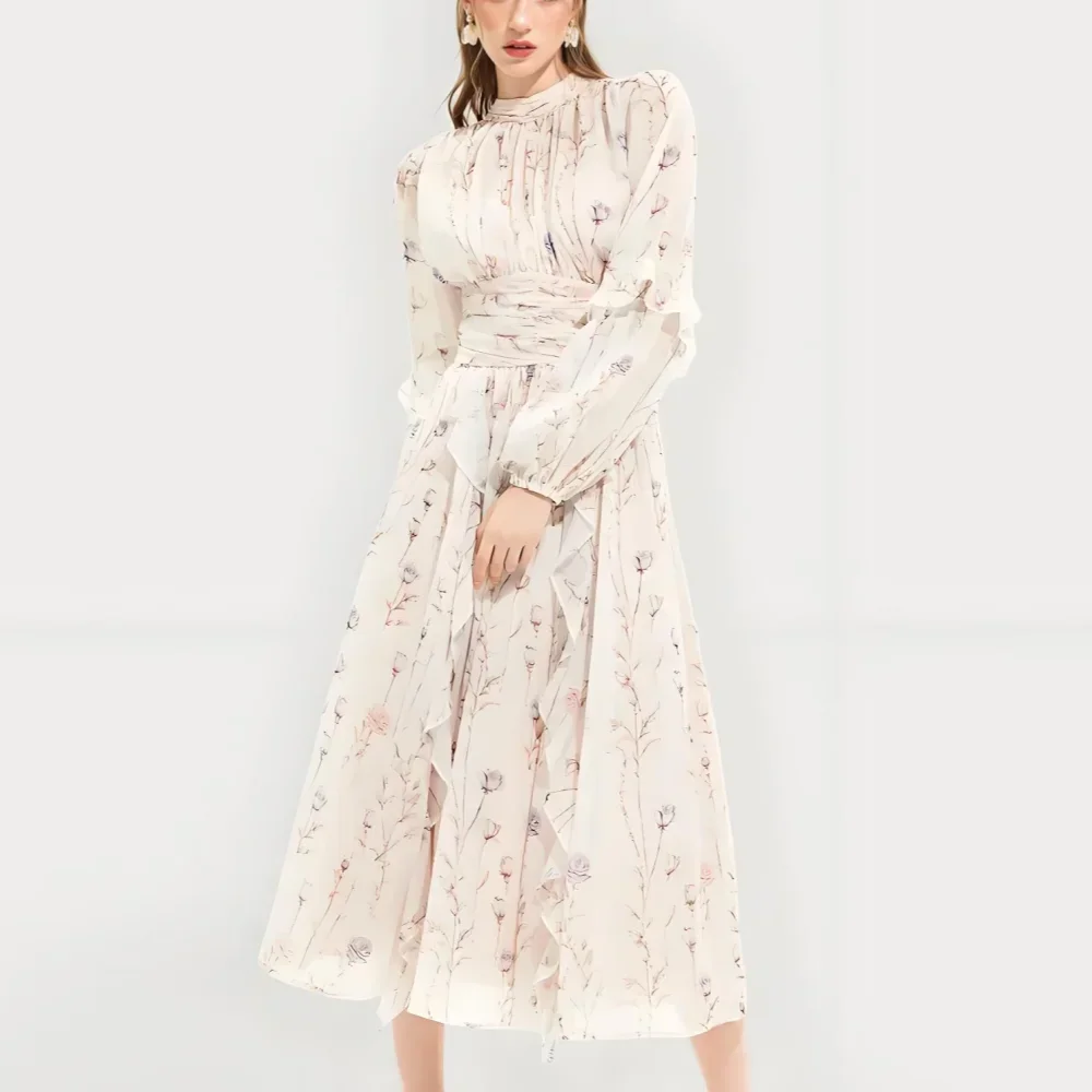 LIBIELIY Fashionable Autumn/Winter Chiffon Printed Ruffle Edge Elegant Long Sleeve Evening Dress New Cross-Border Style Evening
LIBIELIY Fashionable Autumn/Winter Chiffon Printed Ruffle Edge Elegant Long Sleeve Evening Dress New Cross-Border Style Evening