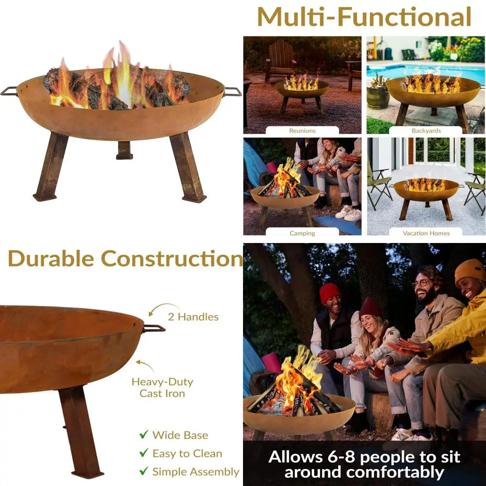 Сверхмощная 30-дюймовая чаша для костра с деревянной опорой и ручками — чугун, окисленная отделка, идеально подходит для встреч на заднем дворе
Сверхмощная 30-дюймовая чаша для костра с деревянной опорой и ручками — чугун, окисленная отделка, идеально подходит для встреч на заднем дворе