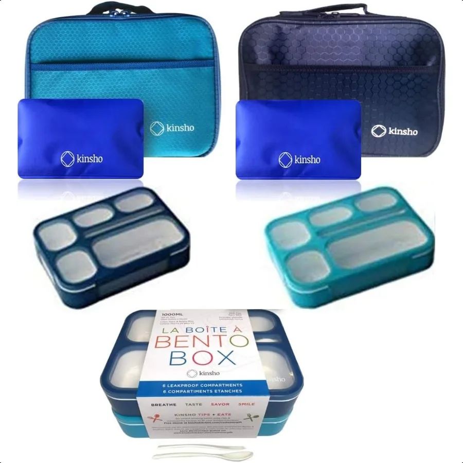BentoBox with Bag and Ice Pack Set. Lunch Boxes Snack Containers Boys Girls Adults. 6 Compartments Leakproof Portion Boxes Insu
BentoBox with Bag and Ice Pack Set. Lunch Boxes Snack Containers Boys Girls Adults. 6 Compartments Leakproof Portion Boxes Insu