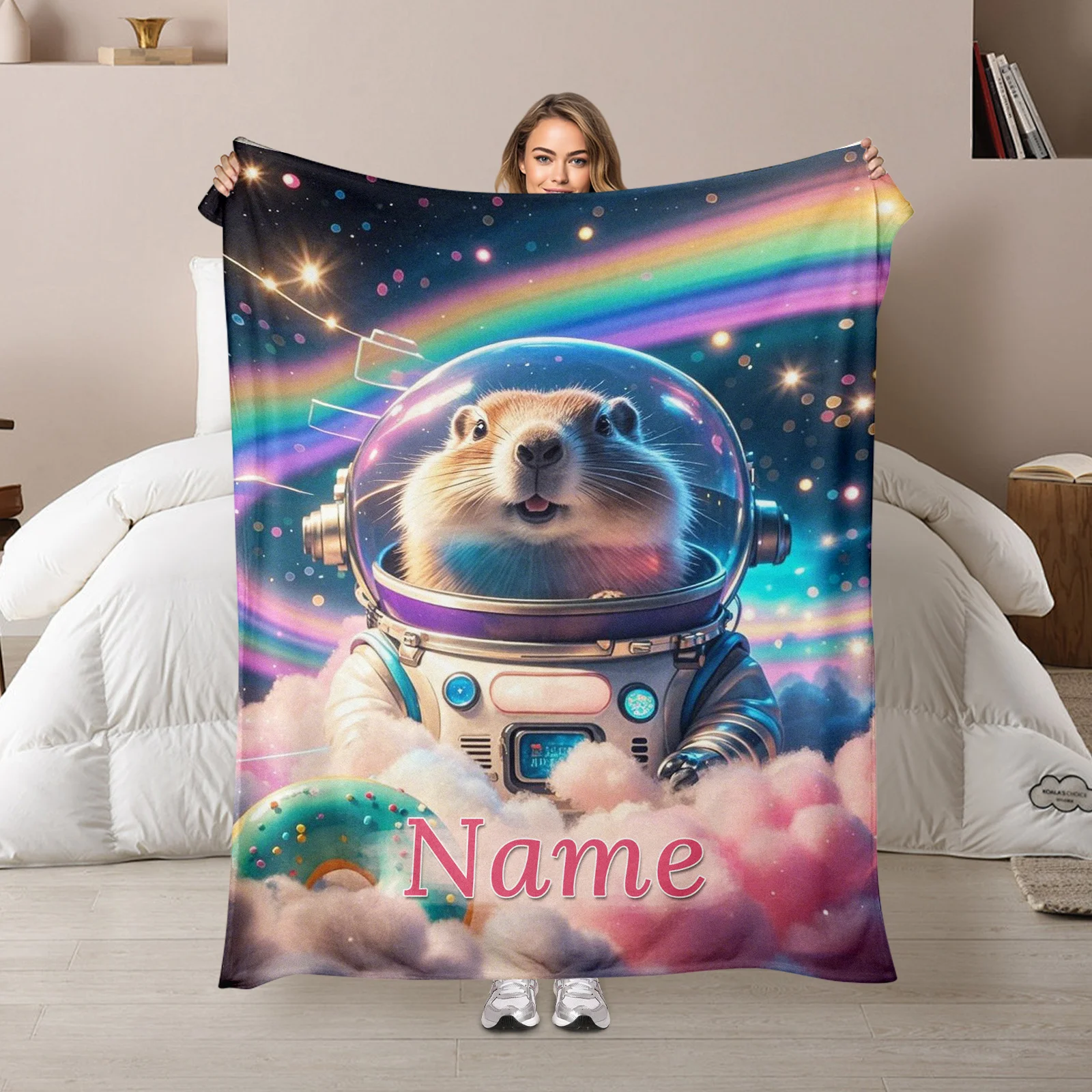 Personalized Space Mouse Astronaut Blanket With Name Design Unique Gift For Son Warm Keepsake Home Decor Idea
Personalized Space Mouse Astronaut Blanket With Name Design Unique Gift For Son Warm Keepsake Home Decor Idea