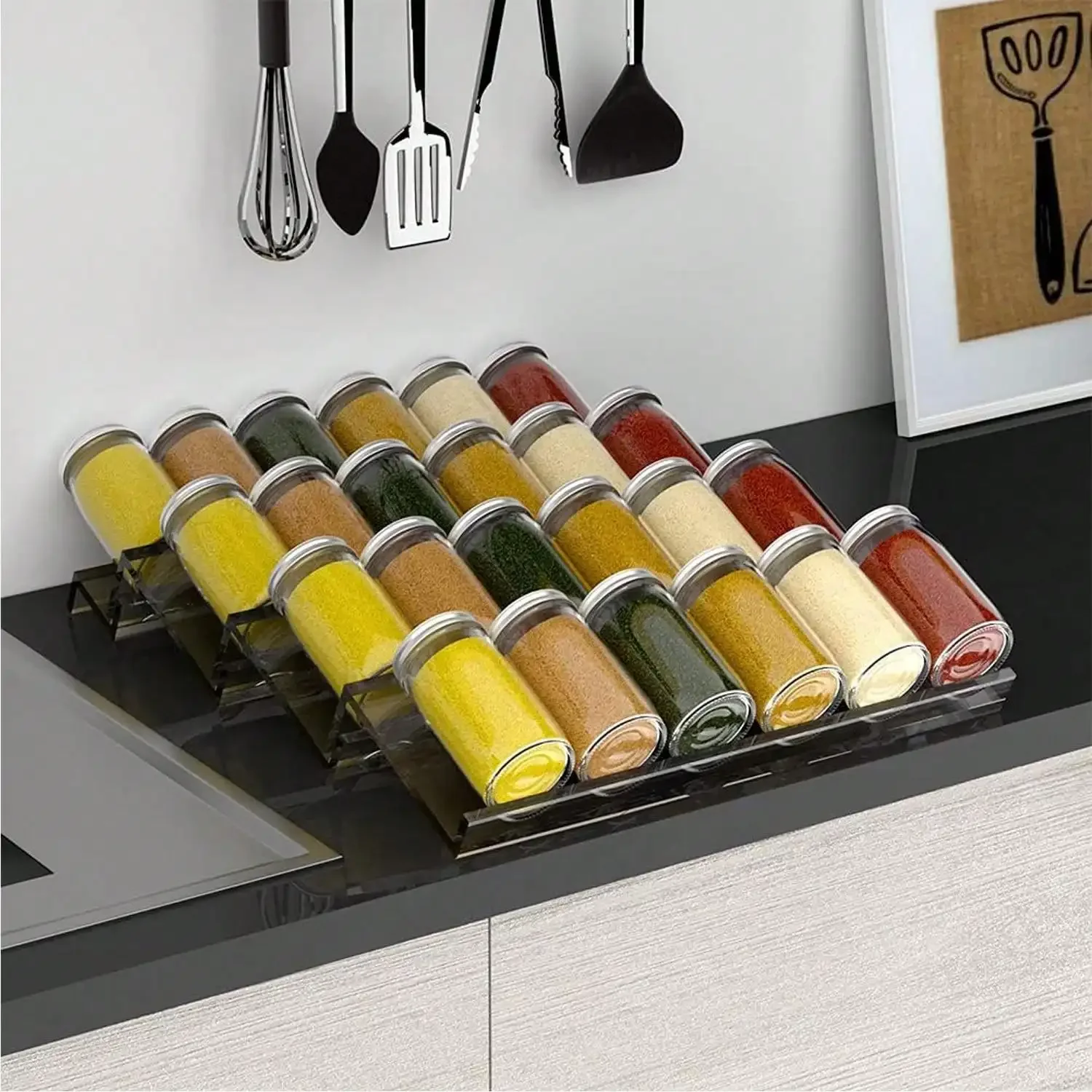 2/4Layers Kitchen Spice Drawer Organizer Adjustable Spice Rack for Spice Jars Seasoning Bottles Cabinet Pantry Kitchen Organizer
2/4Layers Kitchen Spice Drawer Organizer Adjustable Spice Rack for Spice Jars Seasoning Bottles Cabinet Pantry Kitchen Organizer