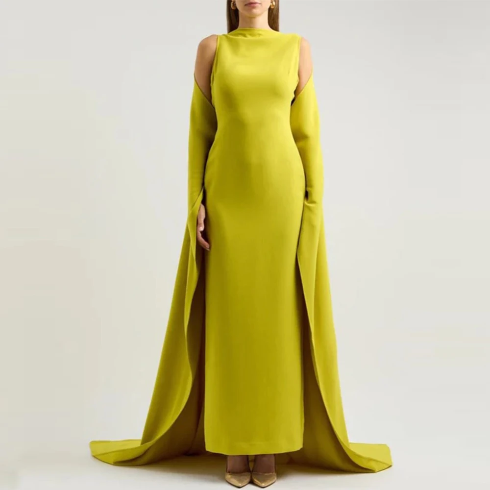 Fashion O-Neck Jersey Evening Dress Delicate Watteau Train Customized Celebrity Gowns Classic Mermaid Long Sleeves Prom Dresses
Fashion O-Neck Jersey Evening Dress Delicate Watteau Train Customized Celebrity Gowns Classic Mermaid Long Sleeves Prom Dresses