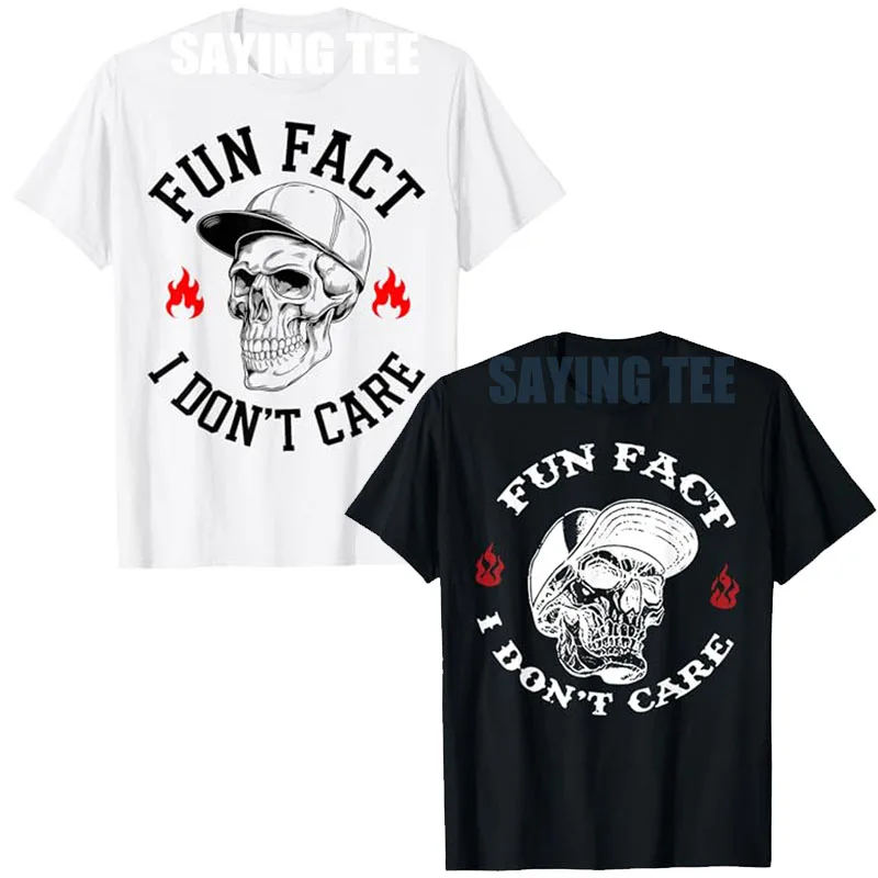 Fun Fact I Don't Care Vintage Skeleton Sarcastic Adult Humor T-Shirt Halloween Costume Gift Mens Fashion Joke Saying Tee Y2k Top 
Fun Fact I Don't Care Vintage Skeleton Sarcastic Adult Humor T-Shirt Halloween Costume Gift Mens Fashion Joke Saying Tee Y2k Top