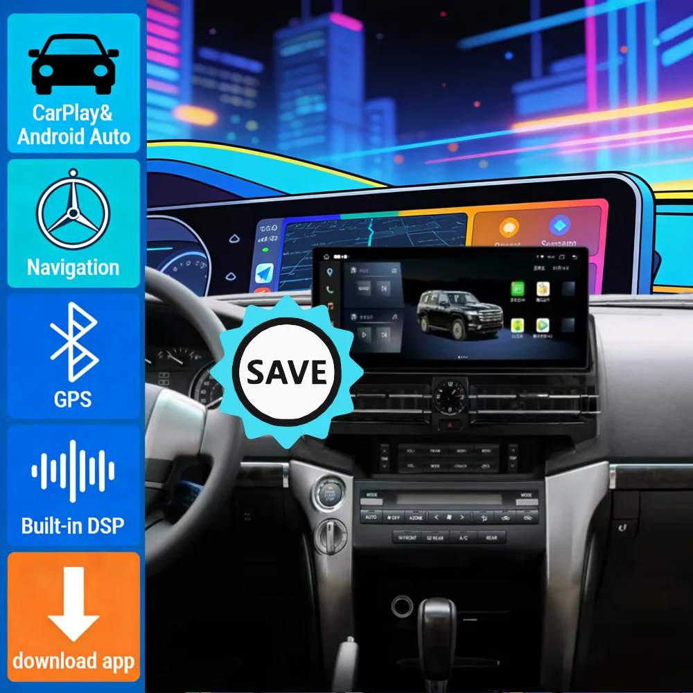 15.6" Android 13 Car Video Player Radio For TOYOTA Land Cruiser LC200 2016 -2019 2020 Carplay Touch Screen Navigator Multimedia
15.6" Android 13 Car Video Player Radio For TOYOTA Land Cruiser LC200 2016 -2019 2020 Carplay Touch Screen Navigator Multimedia