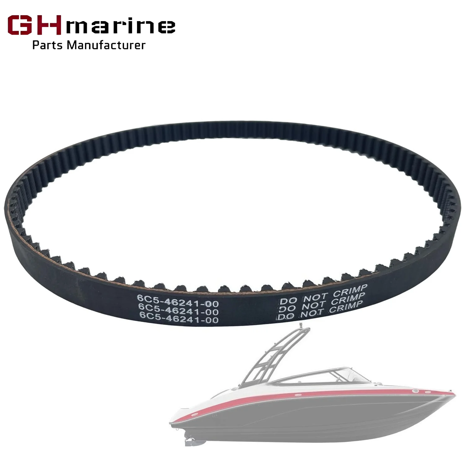 Timing Belt 6C5-46241-00 Fit for Yamaha Outboard 25HP 30HP 40HP 50HP 60HP 70HP F25 T25 F40LA F50 T50 F60 T60 F70
Timing Belt 6C5-46241-00 Fit for Yamaha Outboard 25HP 30HP 40HP 50HP 60HP 70HP F25 T25 F40LA F50 T50 F60 T60 F70