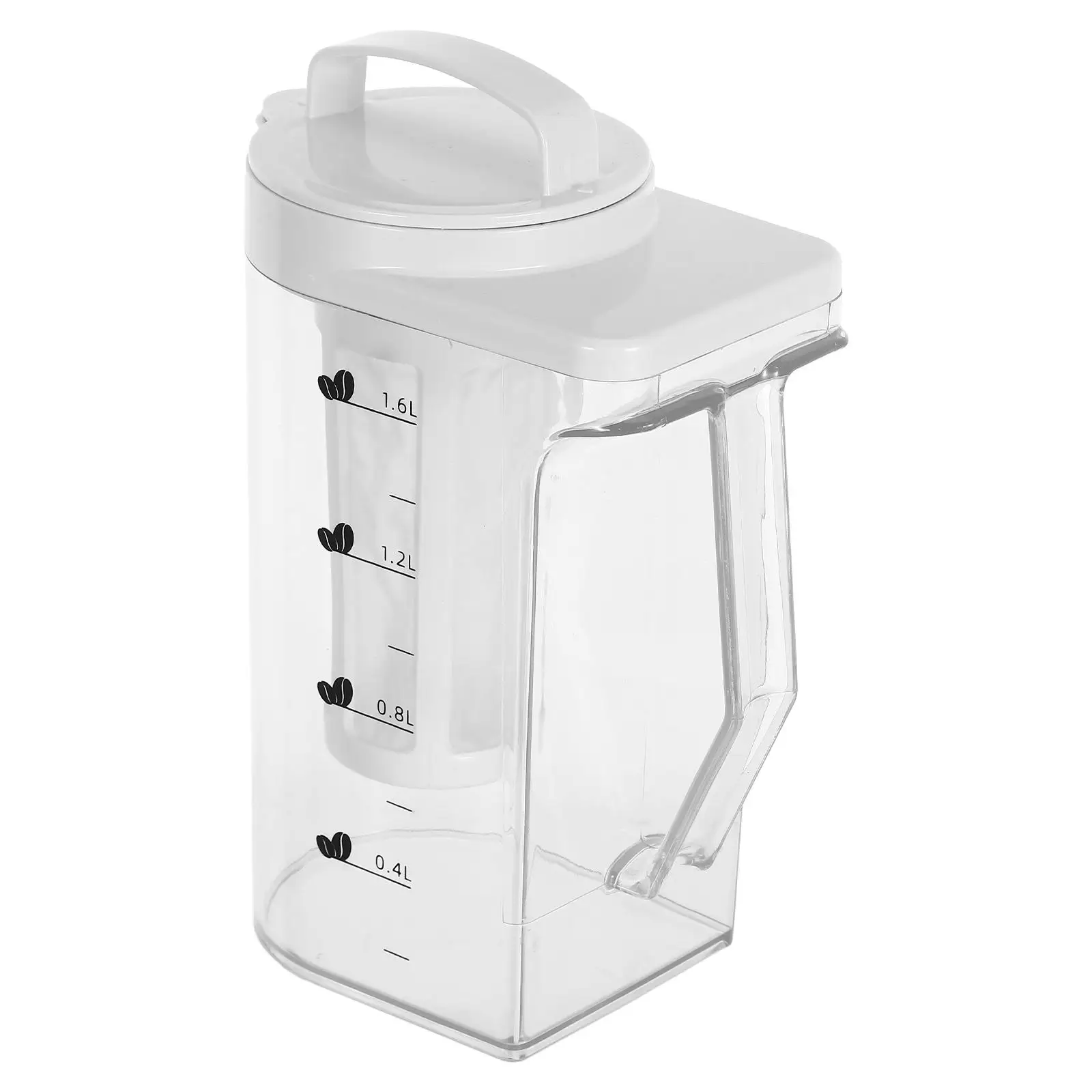 Cold Brew Pot Measurement Markings Home Refrigerator Compatible Plastic Jug Lid Tea Coffee Brewer Water Container Beverages
Cold Brew Pot Measurement Markings Home Refrigerator Compatible Plastic Jug Lid Tea Coffee Brewer Water Container Beverages