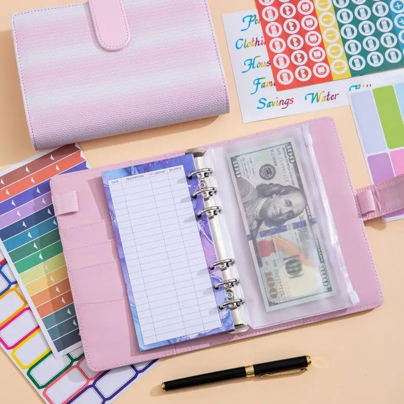 Gradient Woven A6 Budget Binder PU Leather Loose-Leaf Money Saving Planner Notebook With Zipper Cash Envelopes
Gradient Woven A6 Budget Binder PU Leather Loose-Leaf Money Saving Planner Notebook With Zipper Cash Envelopes