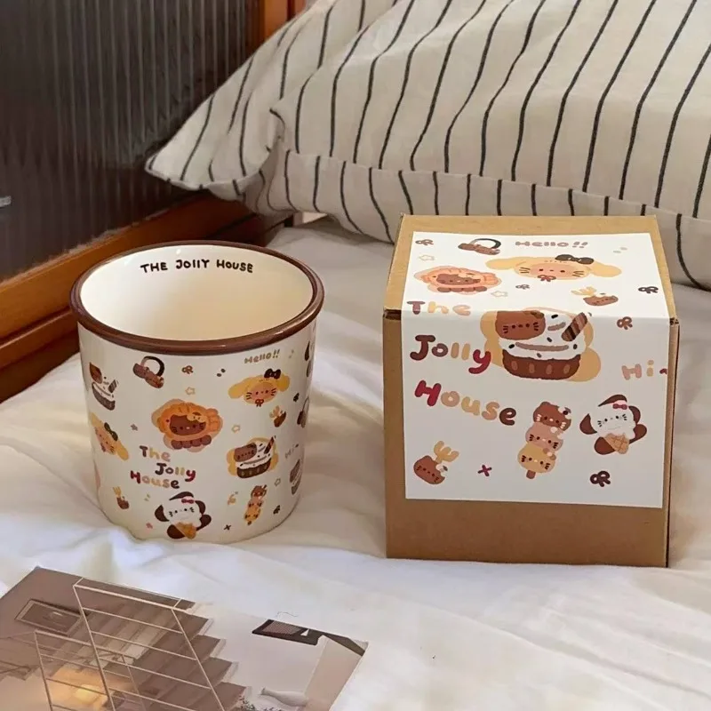 New Original Cartoon Mugs with High Appearance for Home Use Ceramic Cups for Drinking Water Large Capacity Hand Held Coffee Cups
New Original Cartoon Mugs with High Appearance for Home Use Ceramic Cups for Drinking Water Large Capacity Hand Held Coffee Cups
