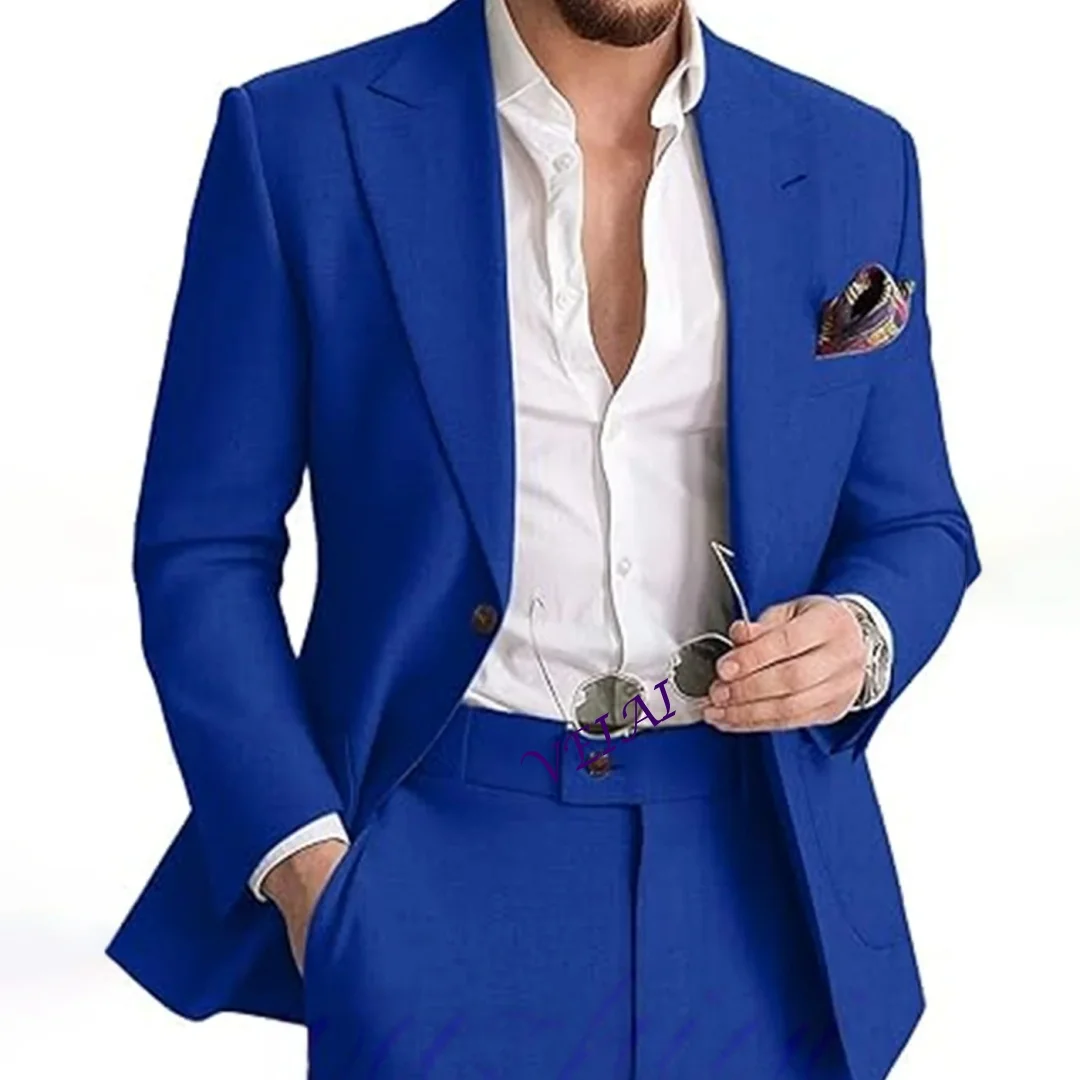 Formal Suits for Men Slim Fit Peak Lapel Single Breasted Groom Tuxedo Wedding Suits Groomsmen Formal Party Suit Male Customized
Formal Suits for Men Slim Fit Peak Lapel Single Breasted Groom Tuxedo Wedding Suits Groomsmen Formal Party Suit Male Customized