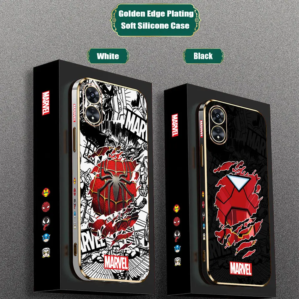 Spider Man Iron Man Comic Art Logo Phone Case For OPPO Reno 12 11 11F 10 8 8T 7 7Z 6 6Z 5 5F 4 4F Pro Plus Lite 5G Plating Cover
Spider Man Iron Man Comic Art Logo Phone Case For OPPO Reno 12 11 11F 10 8 8T 7 7Z 6 6Z 5 5F 4 4F Pro Plus Lite 5G Plating Cover